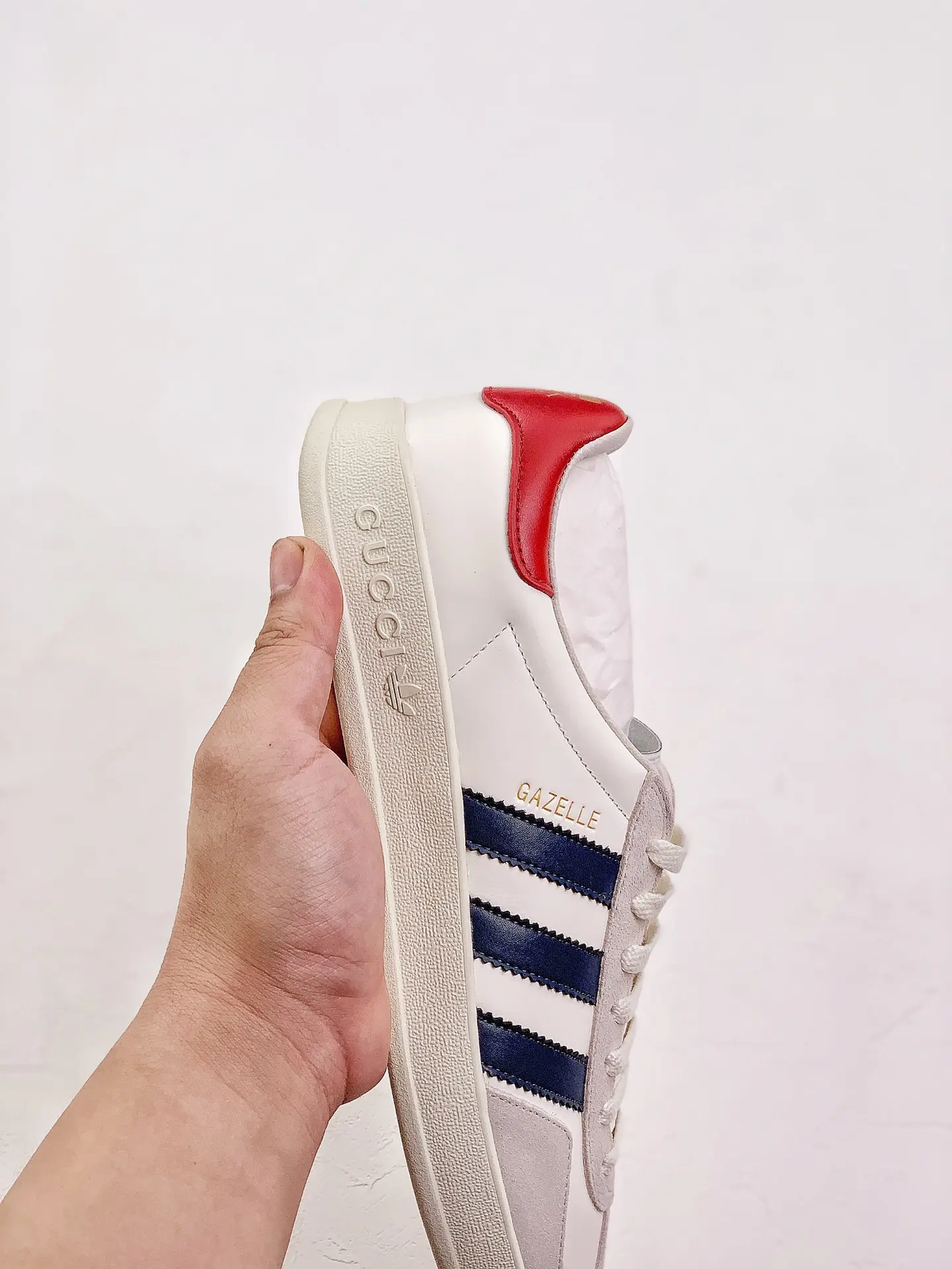 YASSW | Replica Gucci x Adidas Gazelle White Low Top Sneakers: Unveiling the Hype