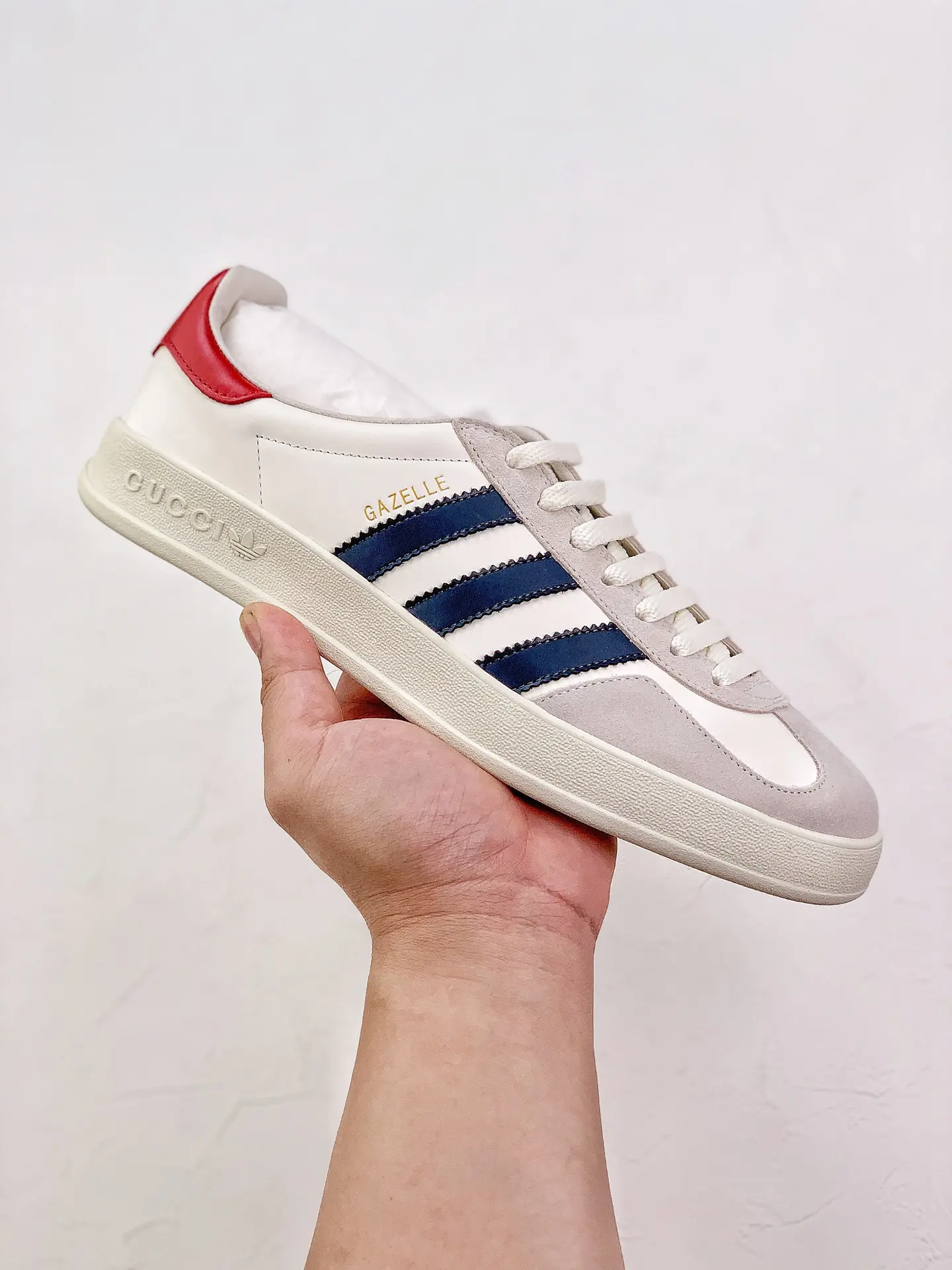 YASSW | Replica Gucci x Adidas Gazelle White Low Top Sneakers: Unveiling the Hype