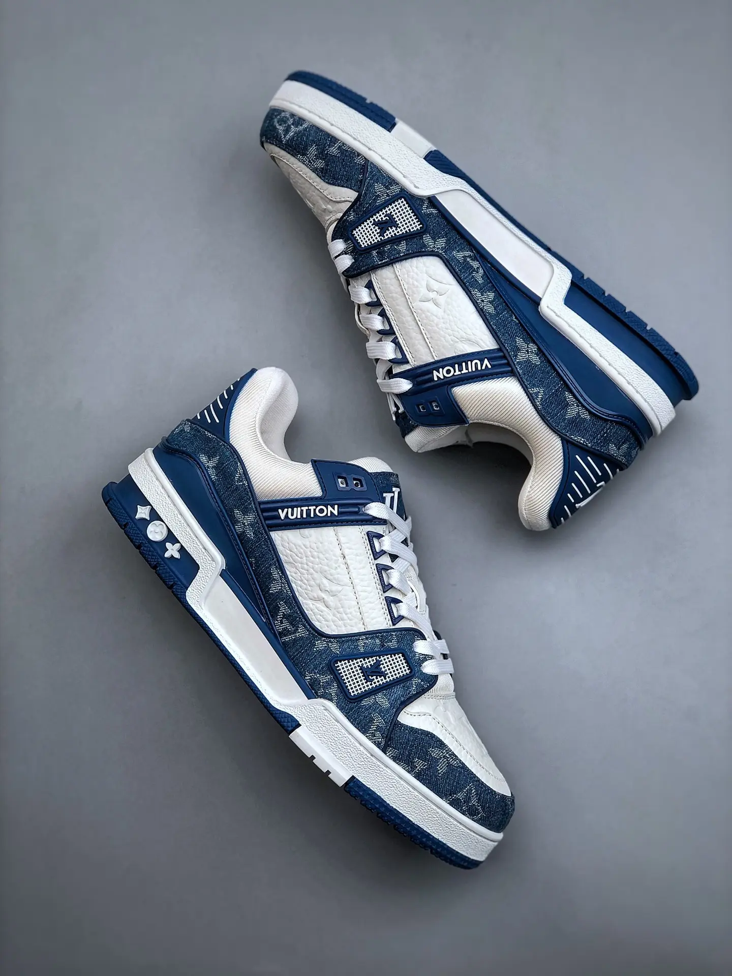 YASSW | The Blue Louis Vuitton LV Trainer Sneaker Replica: Style Meets Affordability