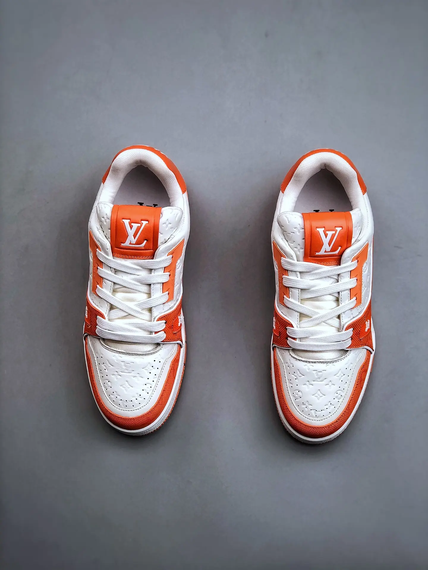 YASSW | Louis Vuitton LV Trainer Sneaker Orange - Replica Review