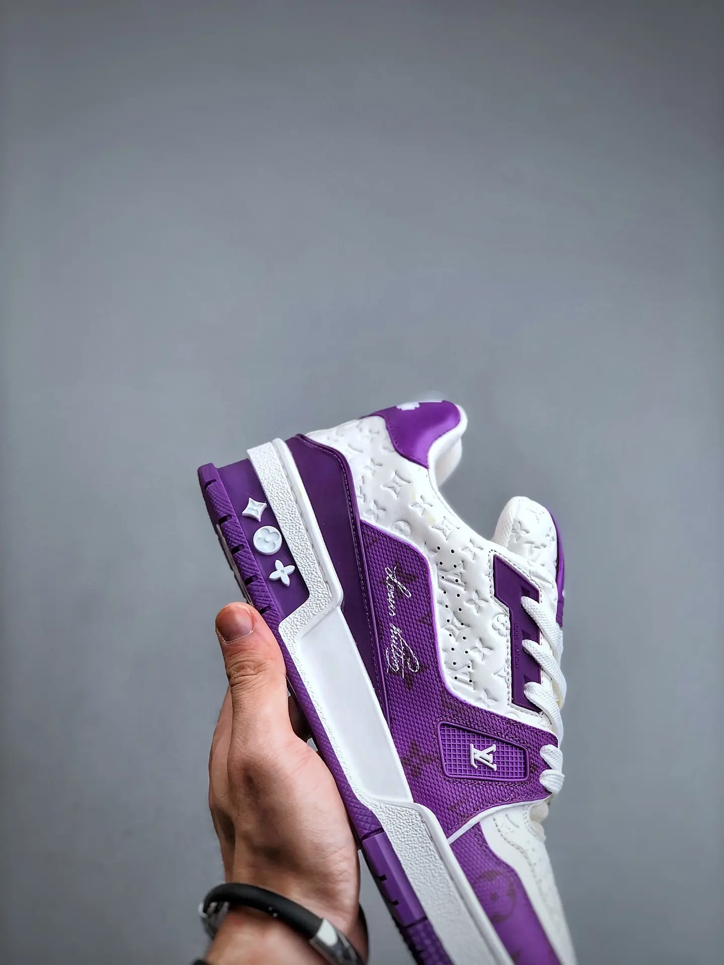 YASSW | Louis Vuitton Trainer Sneakers Replica in Purple: Detailed Review