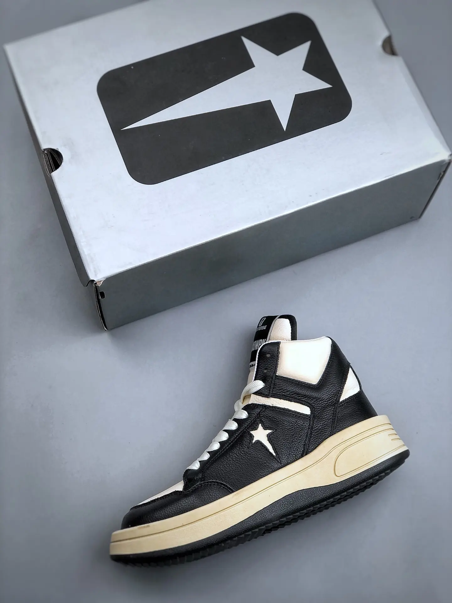 YASSW | Rick Owens x Converse DRKSHDW TURBOWPN Mid Black Cream Replica Review