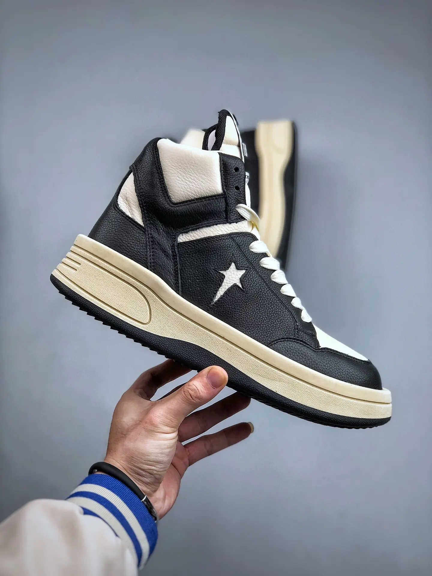 YASSW | Rick Owens x Converse DRKSHDW TURBOWPN Mid Black Cream Replica Review