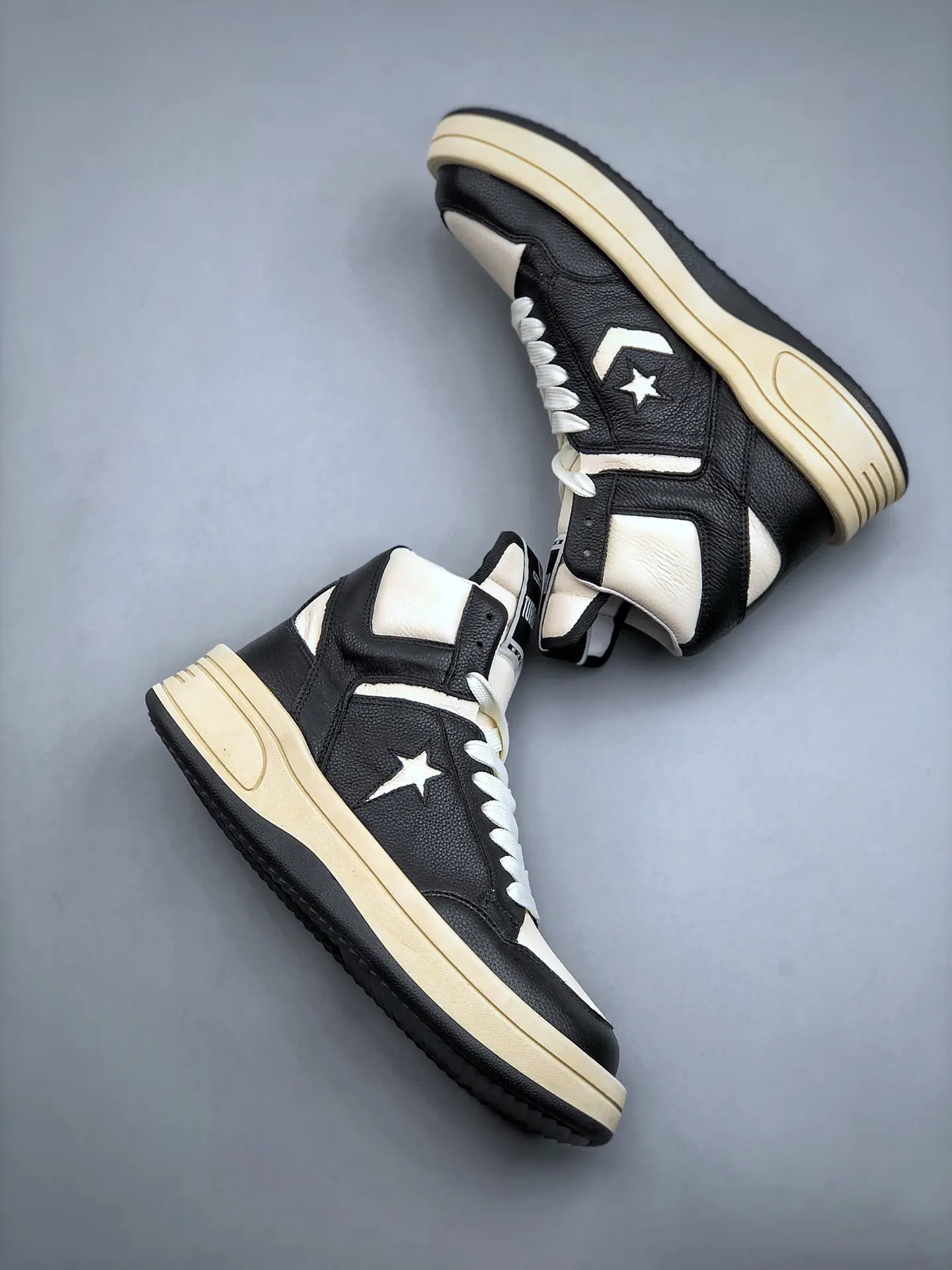 YASSW | Rick Owens x Converse DRKSHDW TURBOWPN Mid Black Cream Replica Review