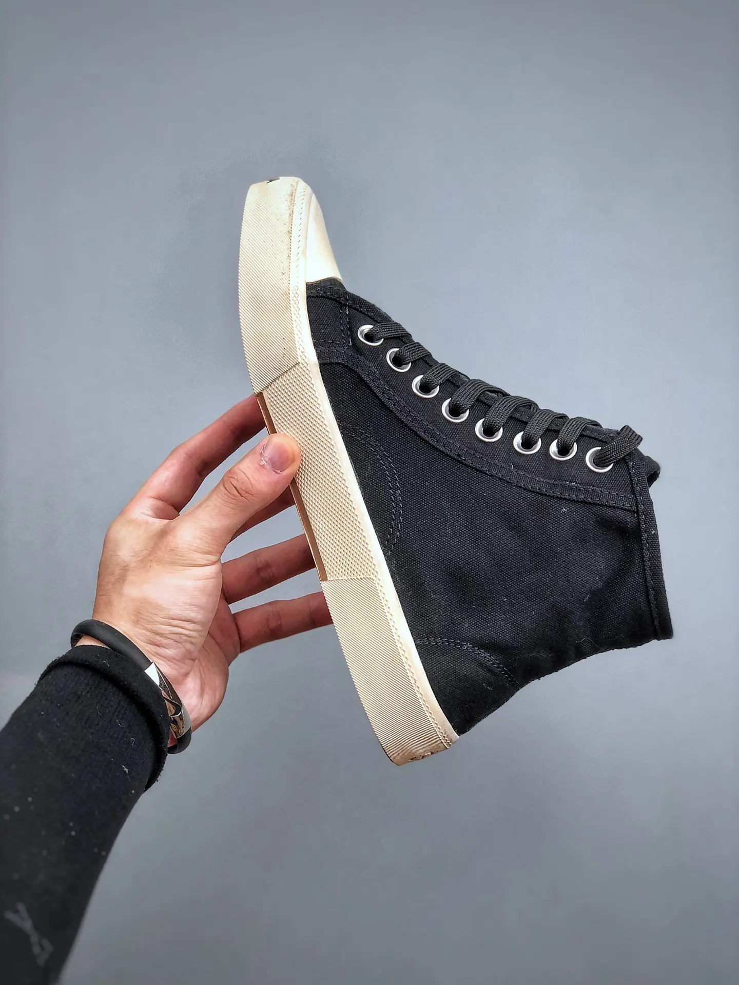 YASSW | Rep Fake Replica Balenciaga Paris High-Top Sneakers - Black