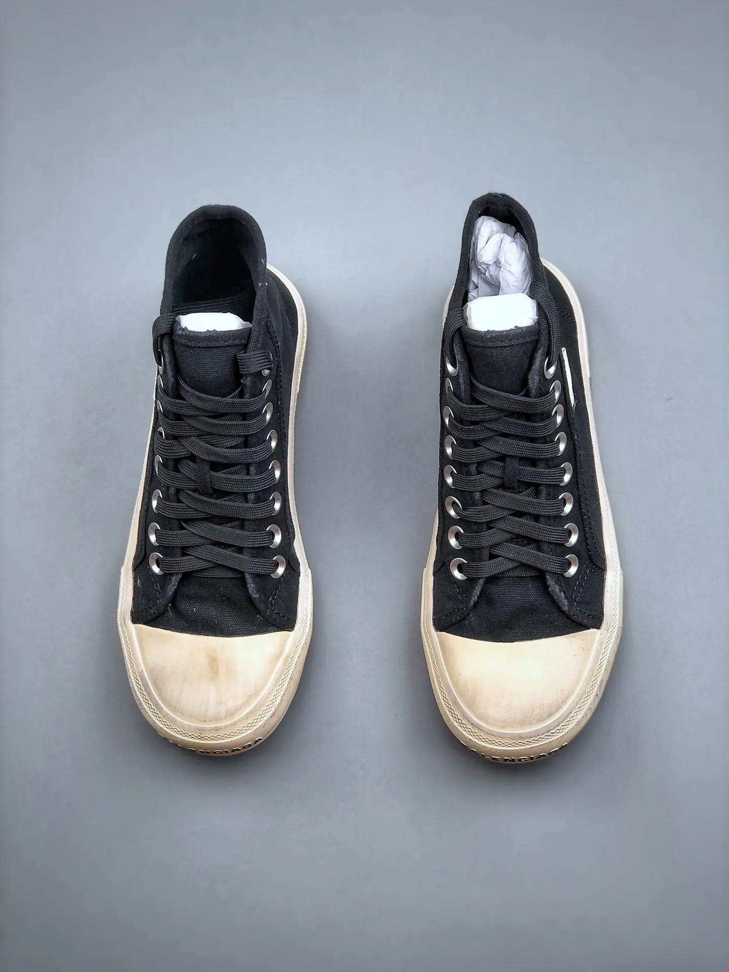 YASSW | Rep Fake Replica Balenciaga Paris High-Top Sneakers - Black