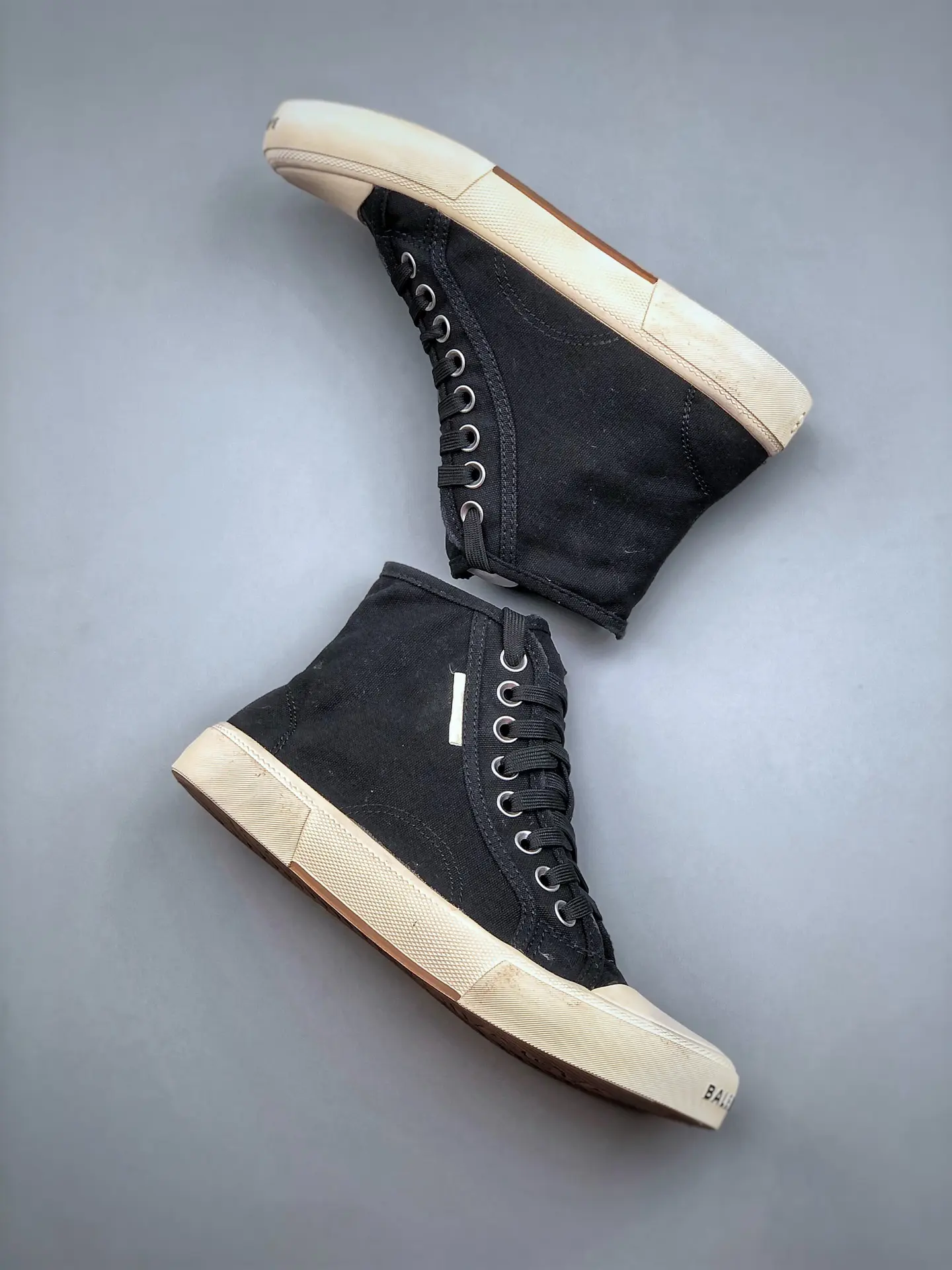 YASSW | Rep Fake Replica Balenciaga Paris High-Top Sneakers - Black