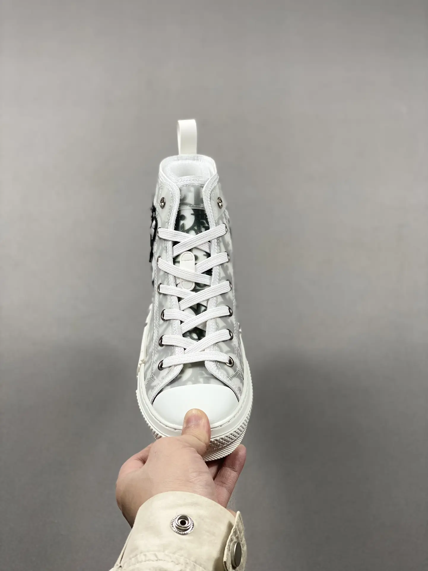 YASSW | Dior B23 Kids High-Top Sneakers White & Black Oblique Replica - Stylish and Affordable