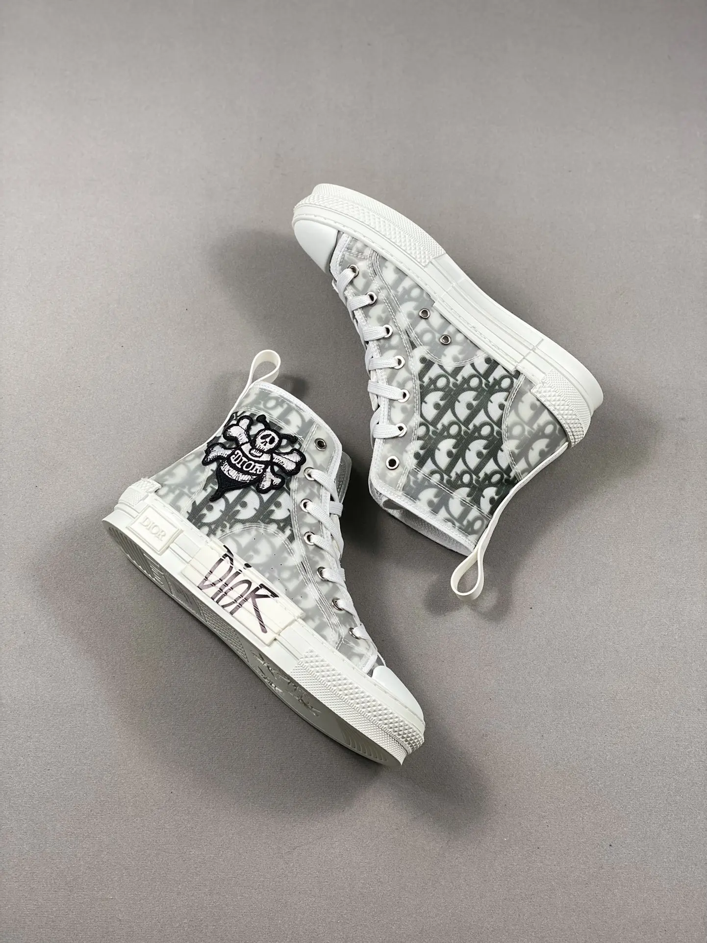 YASSW | Dior B23 Kids High-Top Sneakers White & Black Oblique Replica - Stylish and Affordable