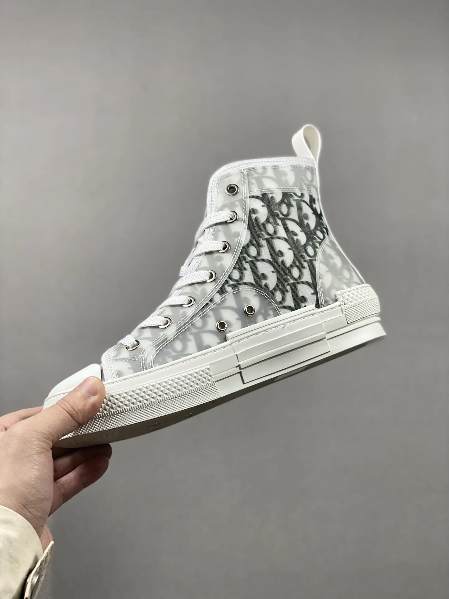 YASSW | Dior B23 Kids High-Top Sneakers White & Black Oblique Replica - Stylish and Affordable