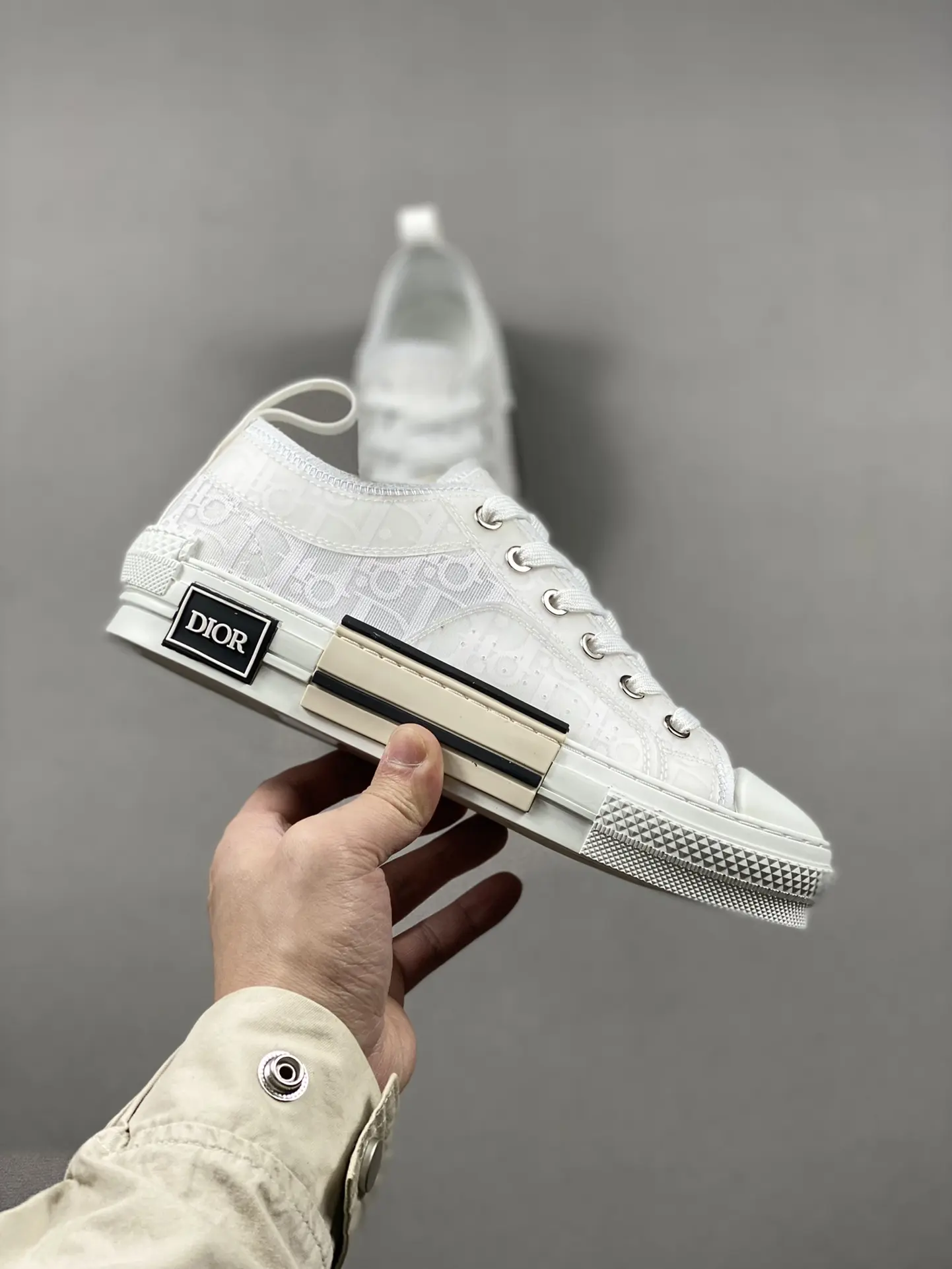 YASSW | Dior B23 Skater Sneaker Cream Oblique Jacquard Replica Review