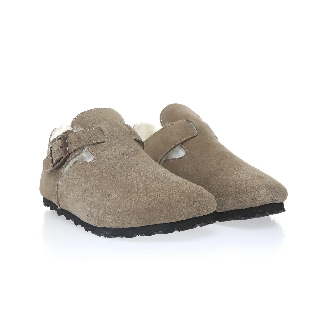 YASSW | Authenticity in Question: Birkenstock Boston Shearling Suede Stone Coin Replica