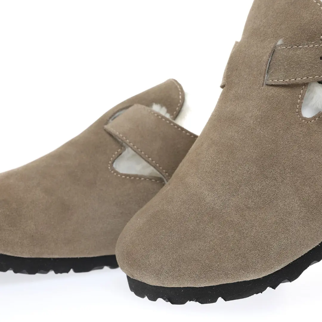 YASSW | Authenticity in Question: Birkenstock Boston Shearling Suede Stone Coin Replica