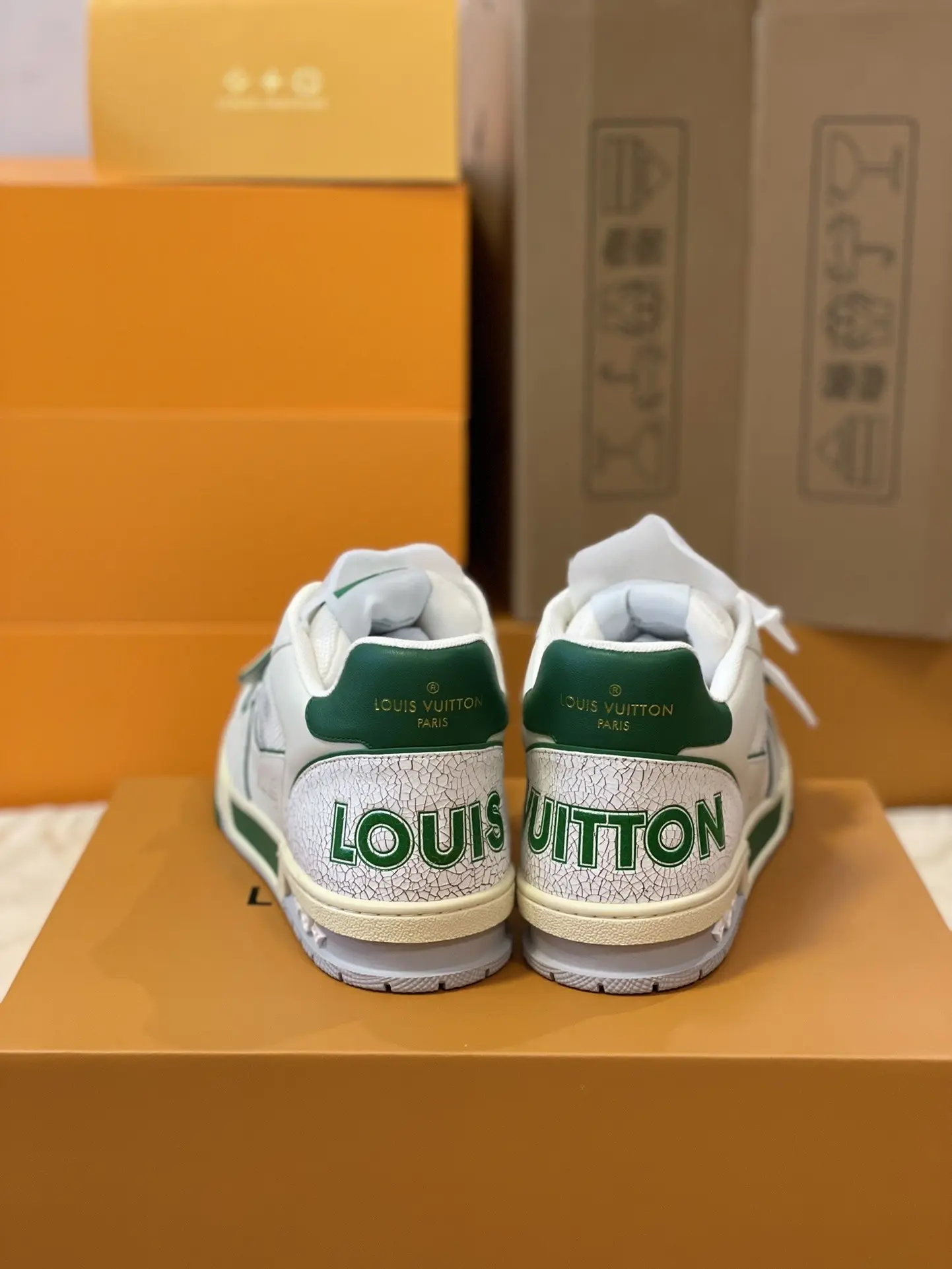 YASSW | Louis Vuitton Trainer Green Mesh Replica: Style & Comfort Redefined