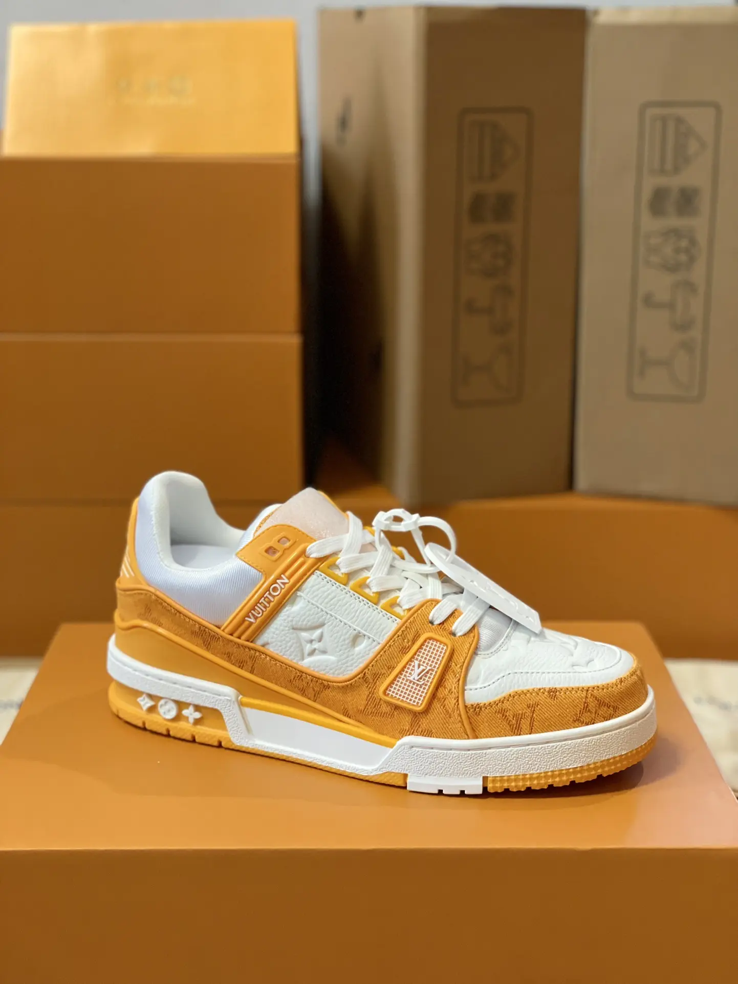 YASSW | Louis Vuitton Yellow Trainer Sneaker Replica: A Detailed Review