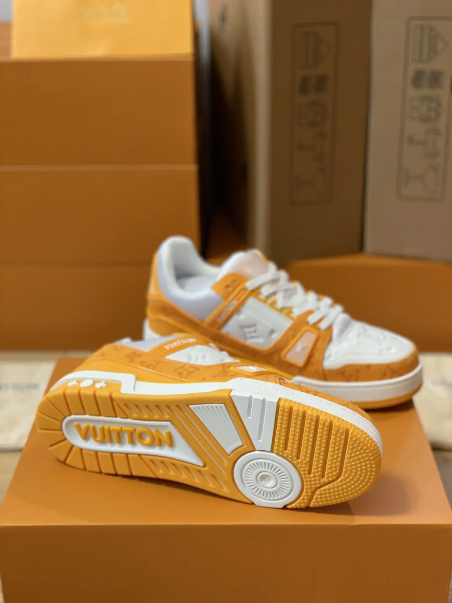 YASSW | Louis Vuitton Yellow Trainer Sneaker Replica: A Detailed Review