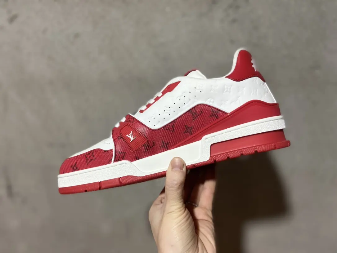 YASSW | Louis Vuitton Trainer #54 Signature Red White - The Ultimate Replica Guide