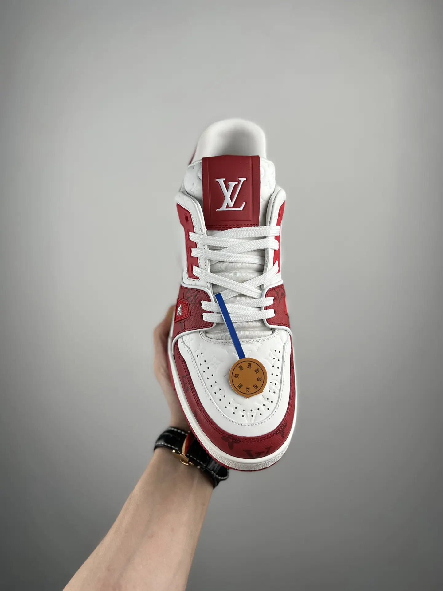 YASSW | Louis Vuitton Trainer #54 Signature Red White: Replica Review