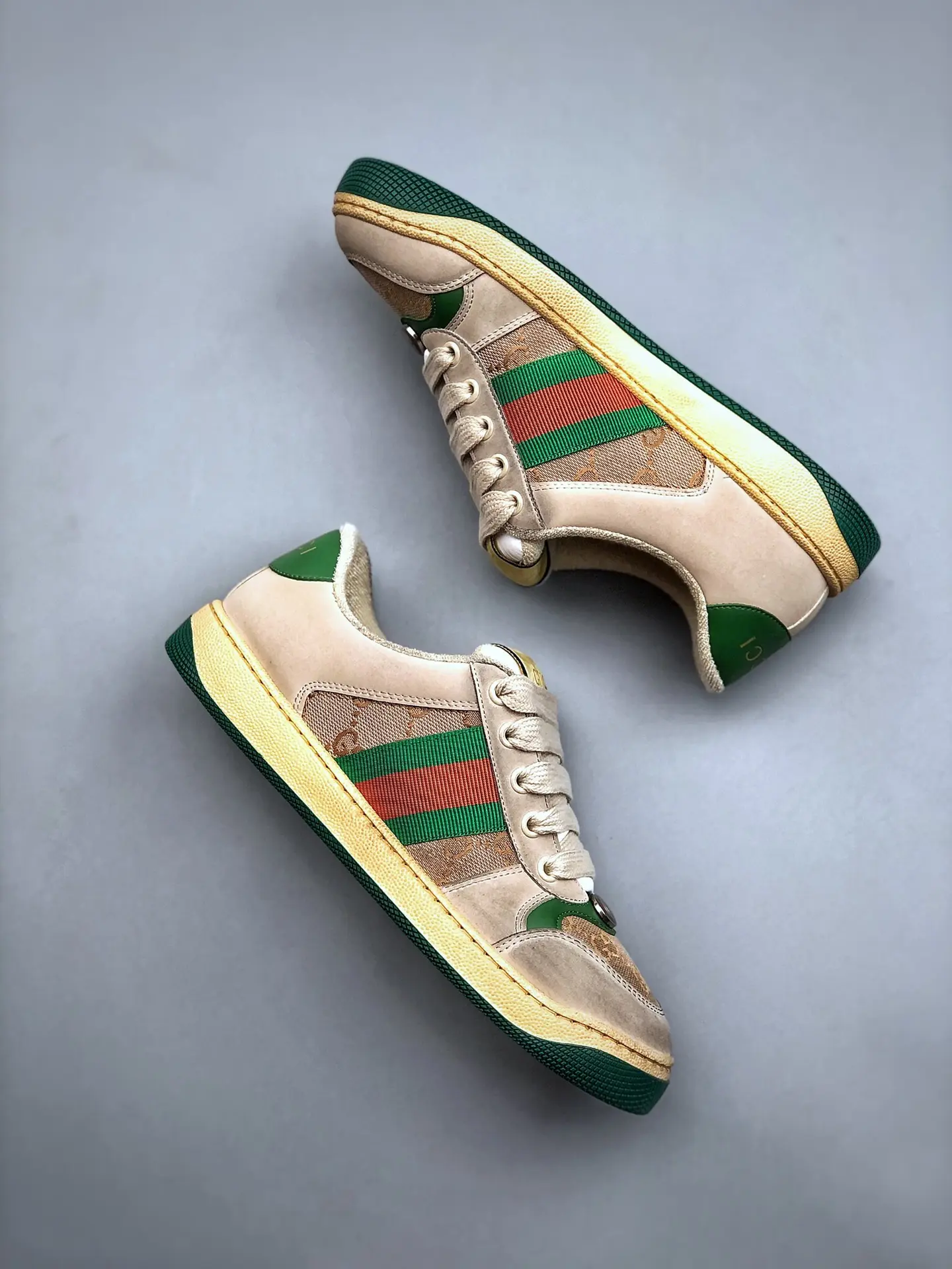 YASSW | Authenticity Meets Style: Exploring Replica Gucci Screener Sneakers in Beige