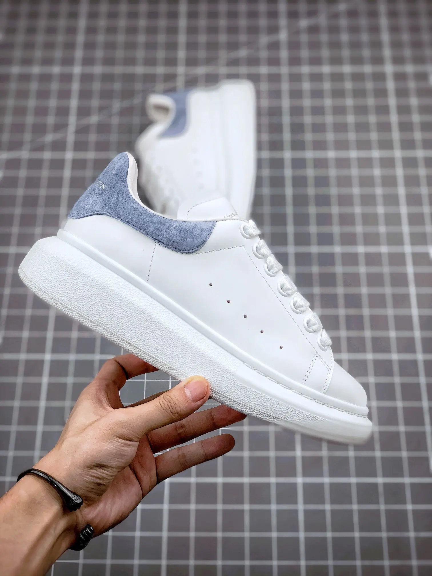 YASSW | Alexander McQueen Women's White Oversized Sneaker Replica - Fashion Must-Have