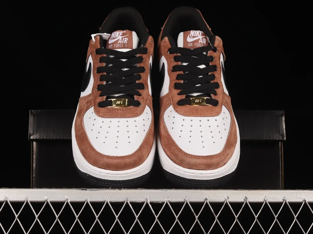 YASSW | Fake Rep Nike Air Force 1 07 Low Snake Mocha Black White DE0023-800