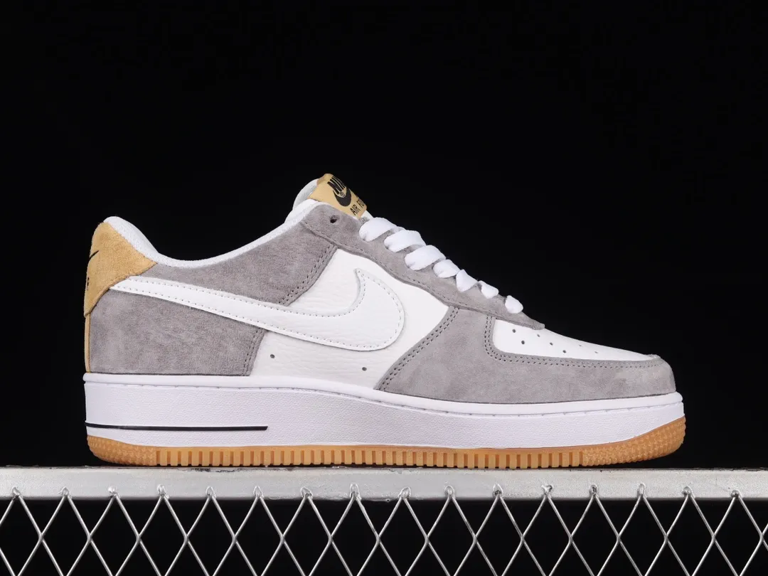 YASSW | Nike Air Force 1 07 Low Suede Grey Yellow White DE0099-005 Review - Replica or Real?