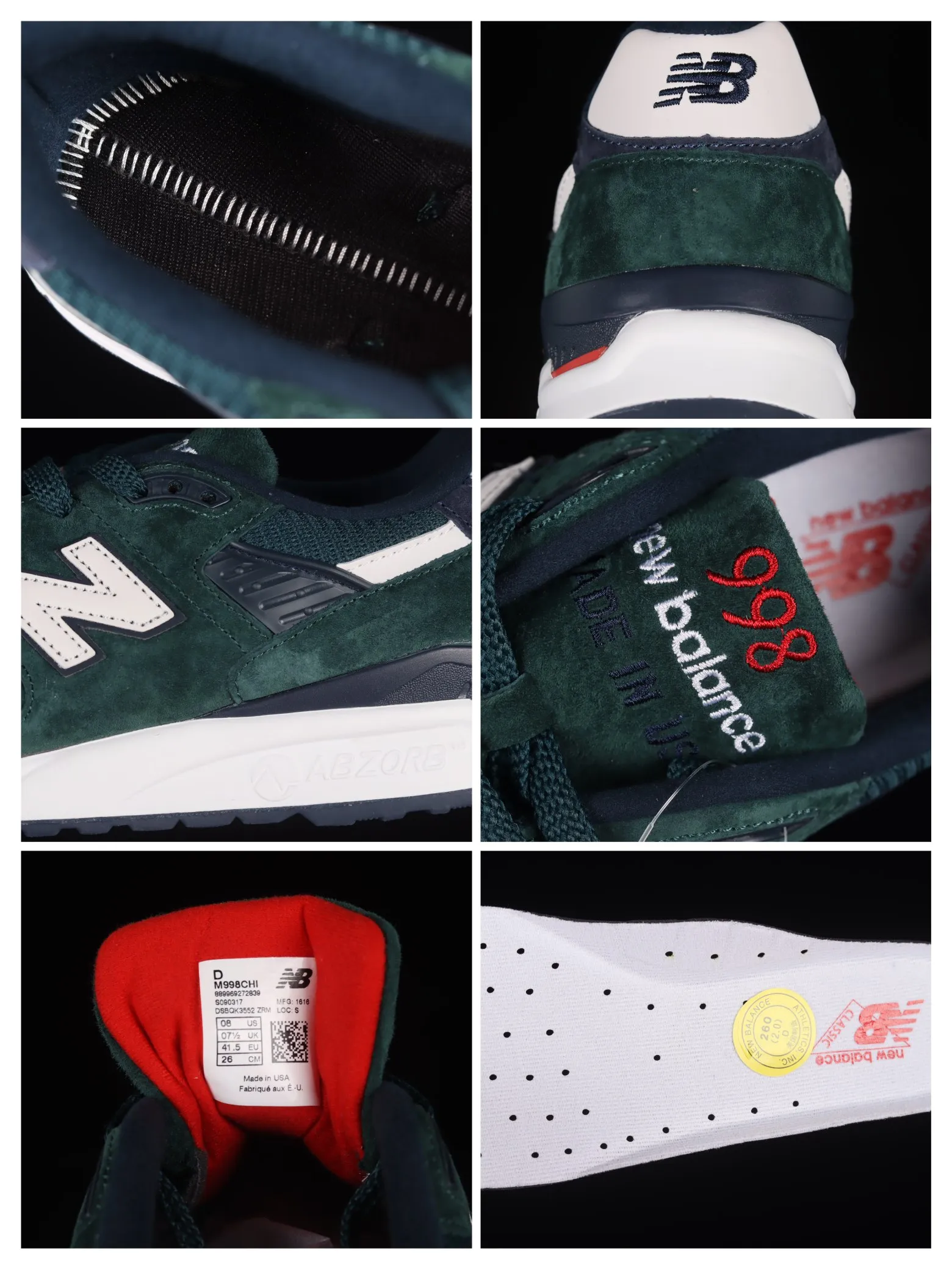 YASSW | New Balance Men's 998 'Age of Exploration' (Green/Navy) Replica Review