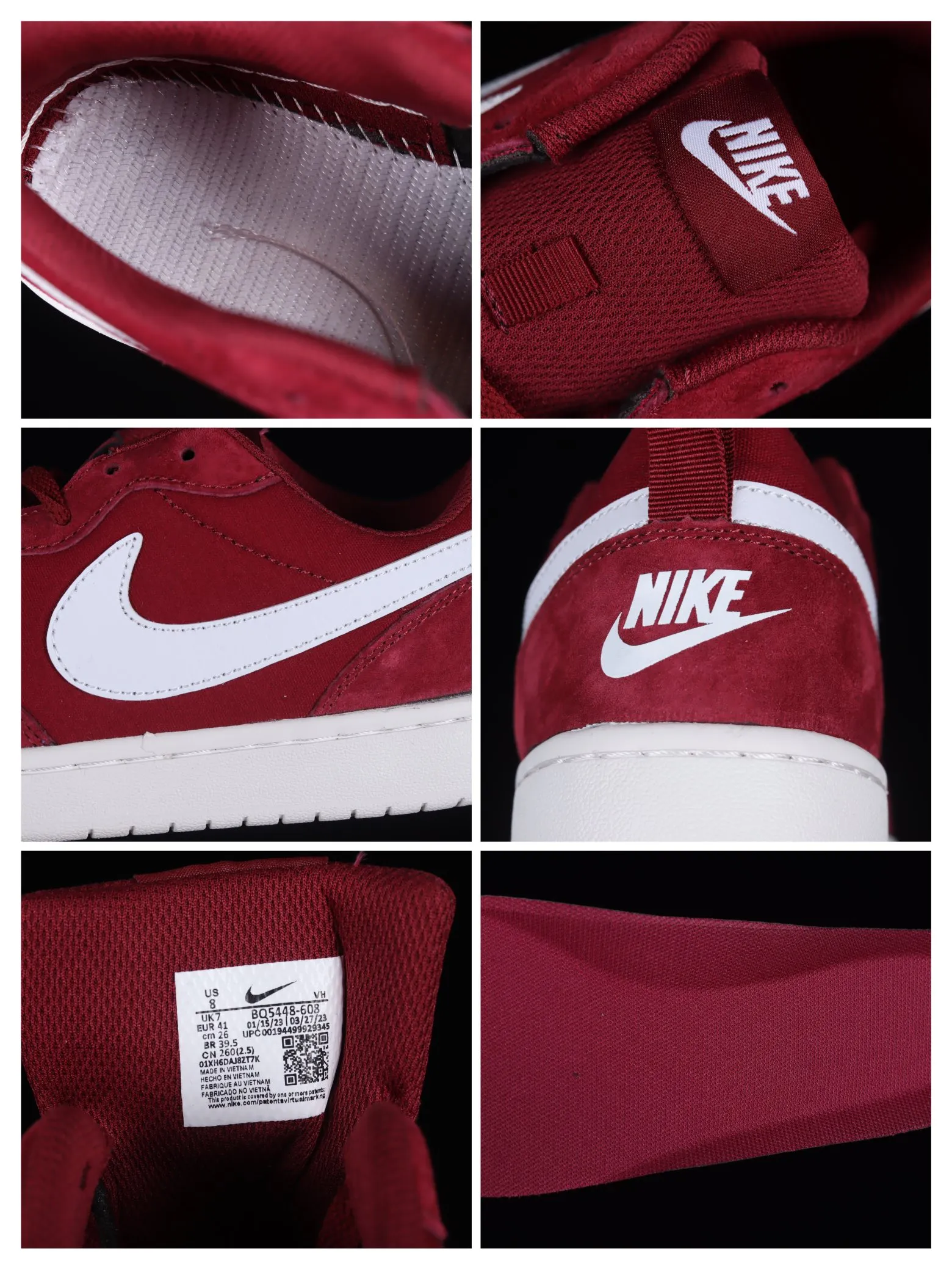 YASSW | Unveiling the Nike Court Borough Low 2 Dark Red White Replica: A Comprehensive Guide