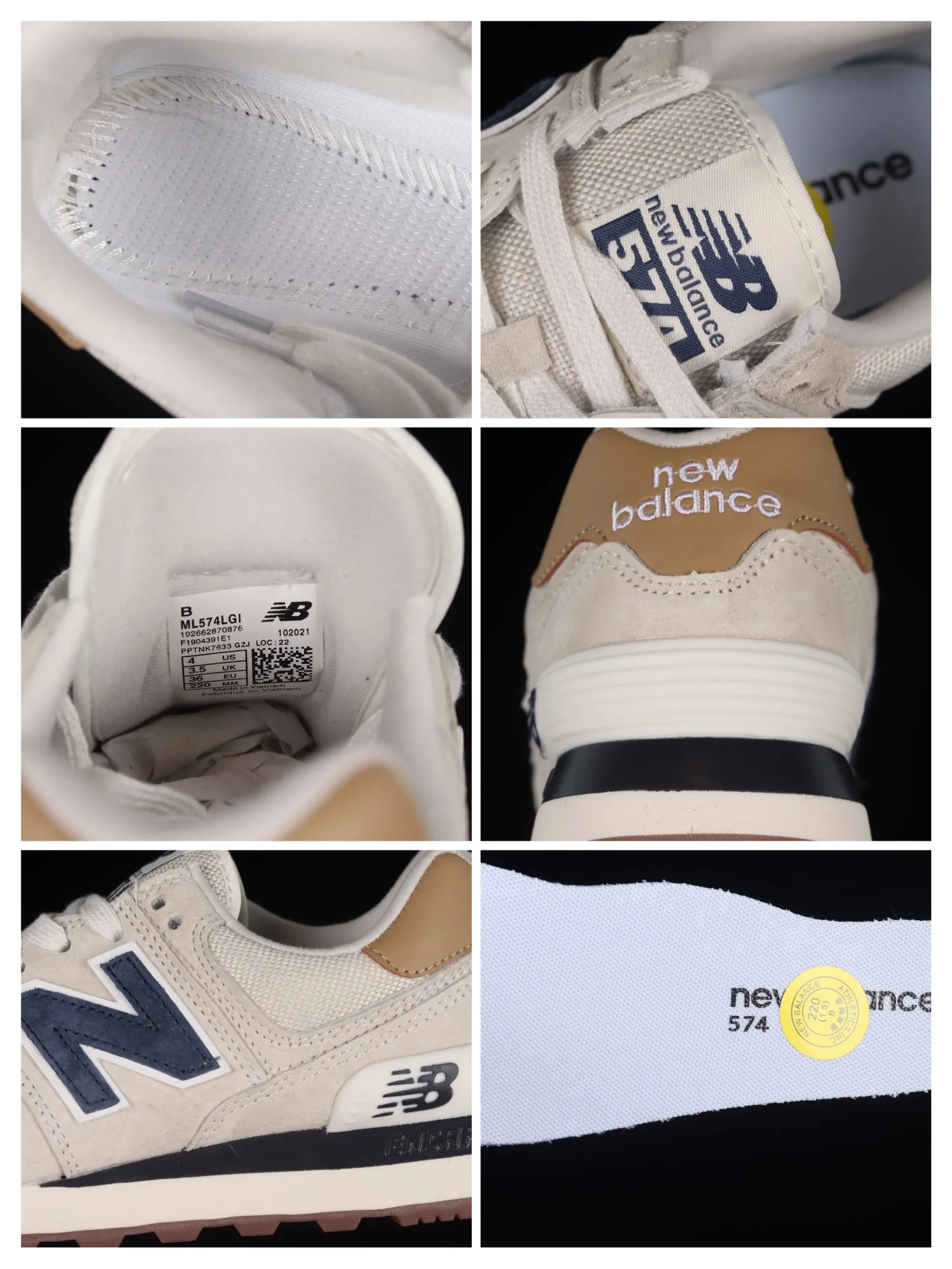 YASSW | Fake Rep Replica New Balance 574 Beige Navy ML574LGI - An In-Depth Review