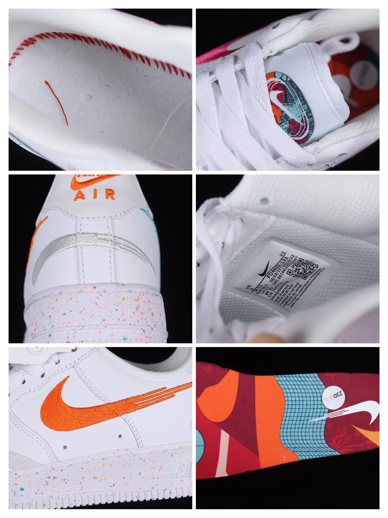 YASSW | Nike Air Force 1 'Leap High' Replica Review: White, Washed Teal, and Safety Orange