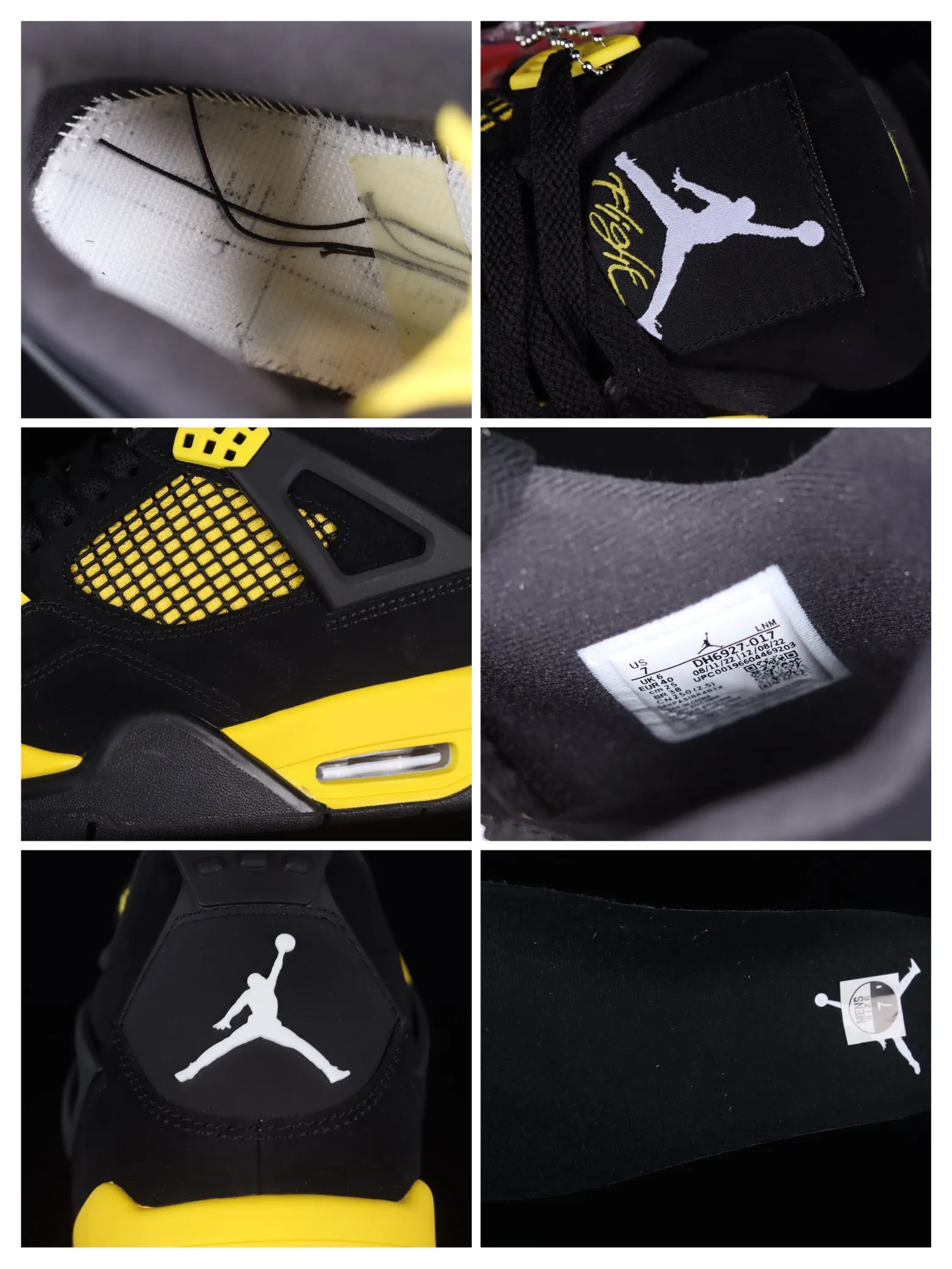 YASSW | Air Jordan 4 Retro Thunder 2023 Review: Replica Insights and Real Comparisons