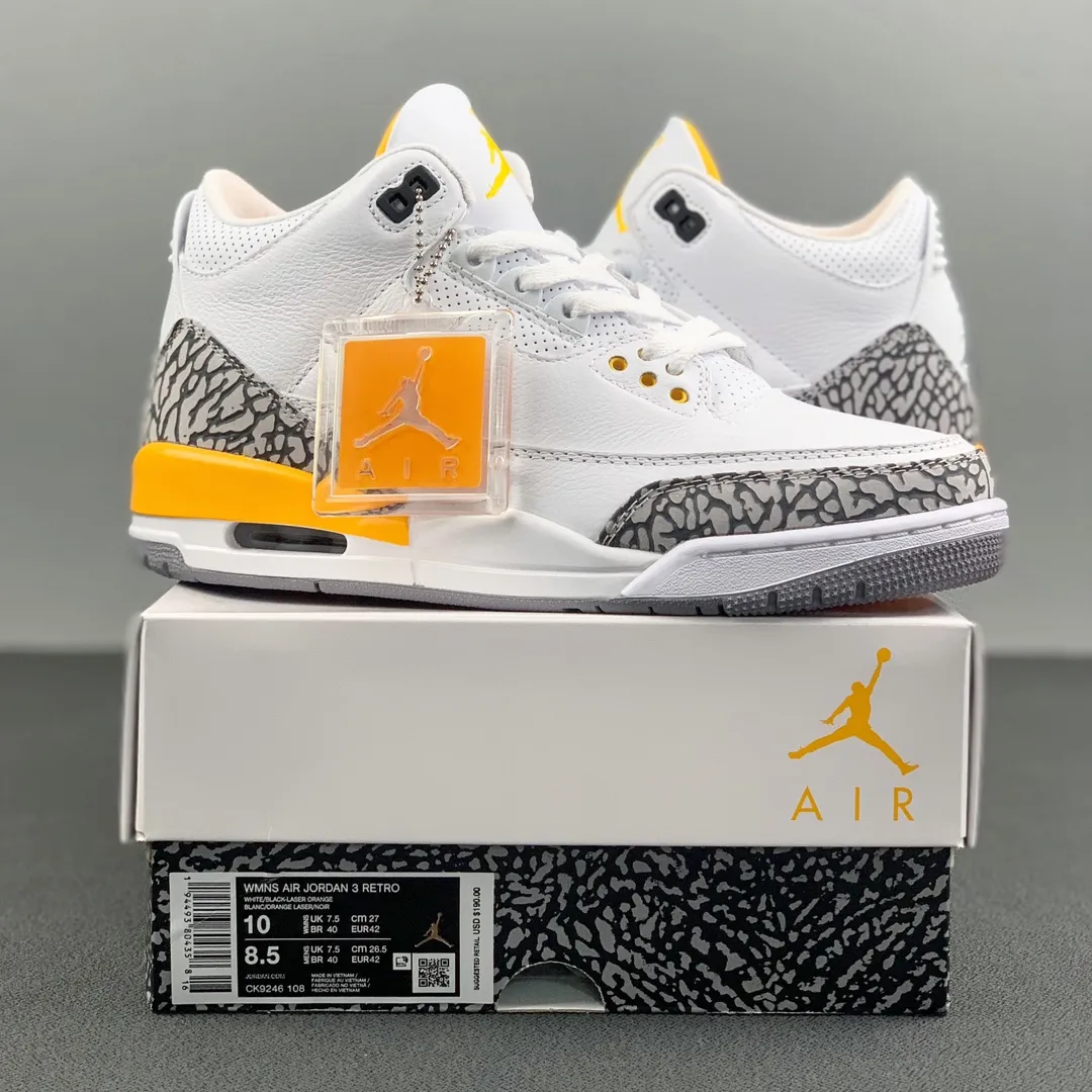 YASSW | Air Jordan 3 Retro WMNS Laser Orange: Real vs Replica