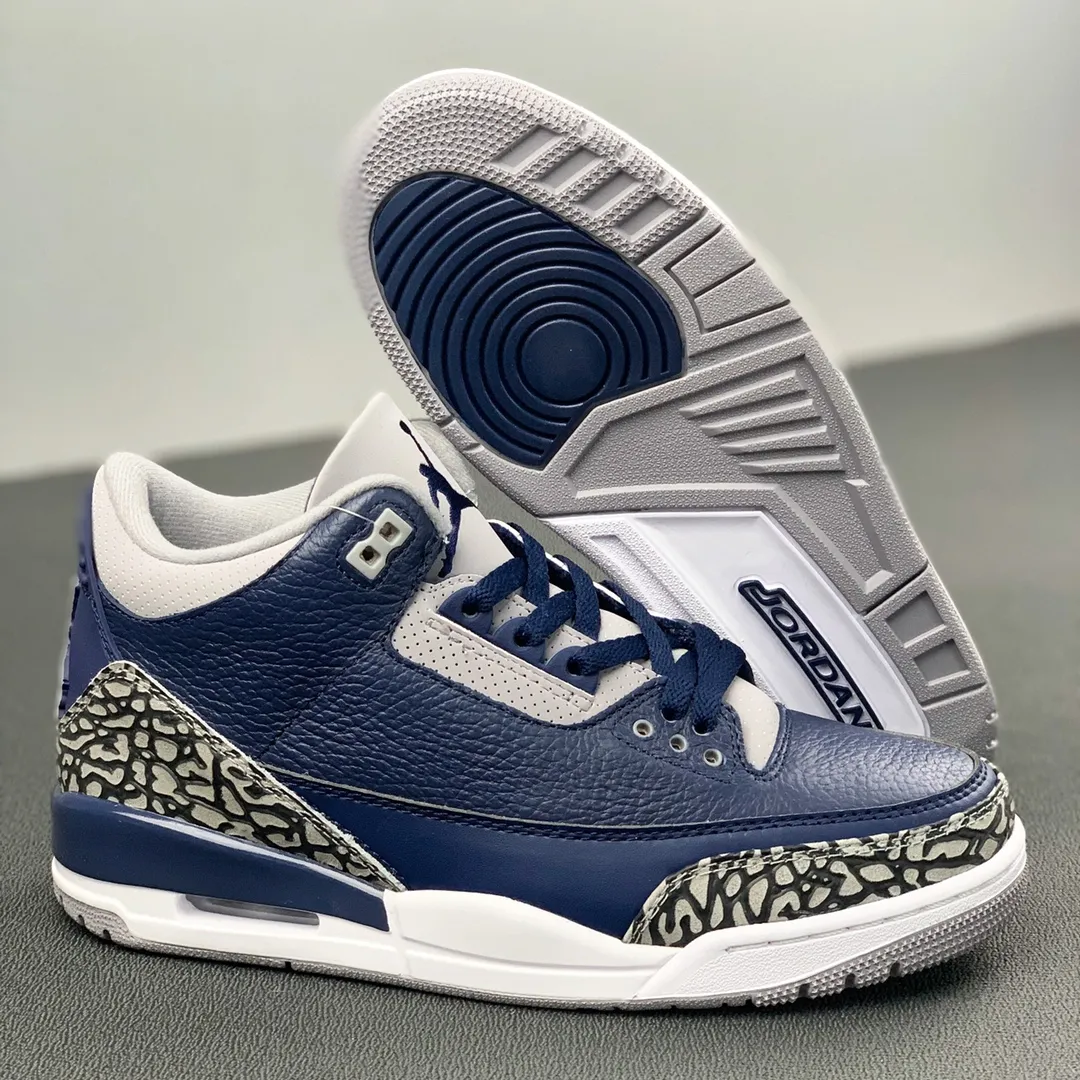 YASSW | Air Jordan 3 Retro 'Georgetown' Replica - Blue/Gray Review