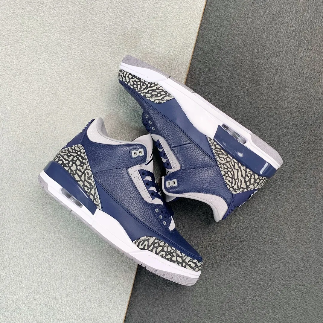 YASSW | Air Jordan 3 Retro 'Georgetown' Replica - Blue/Gray Review