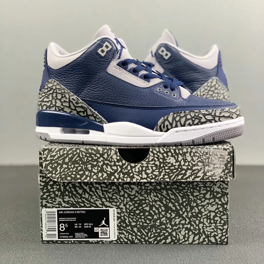 YASSW | Air Jordan 3 Retro 'Georgetown' Replica - Blue/Gray Review