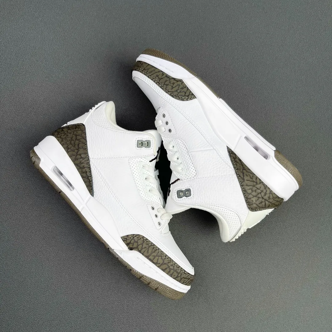 YASSW | Replica Air Jordan 3 Retro Mocha: White, Dark Mocha, Chrome