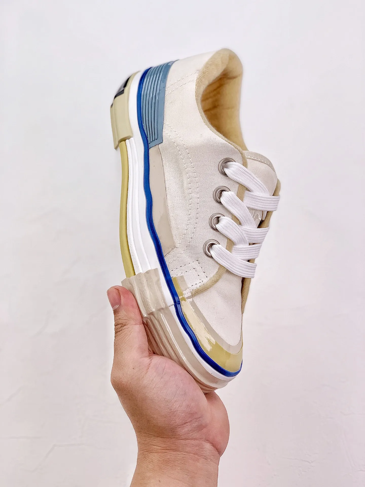 YASSW | Lanvin White Vulcanized Logo Canvas Low Top Sneaker Replica Review