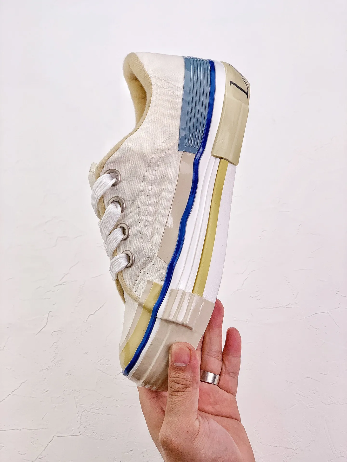 YASSW | Lanvin White Vulcanized Logo Canvas Low Top Sneaker Replica Review