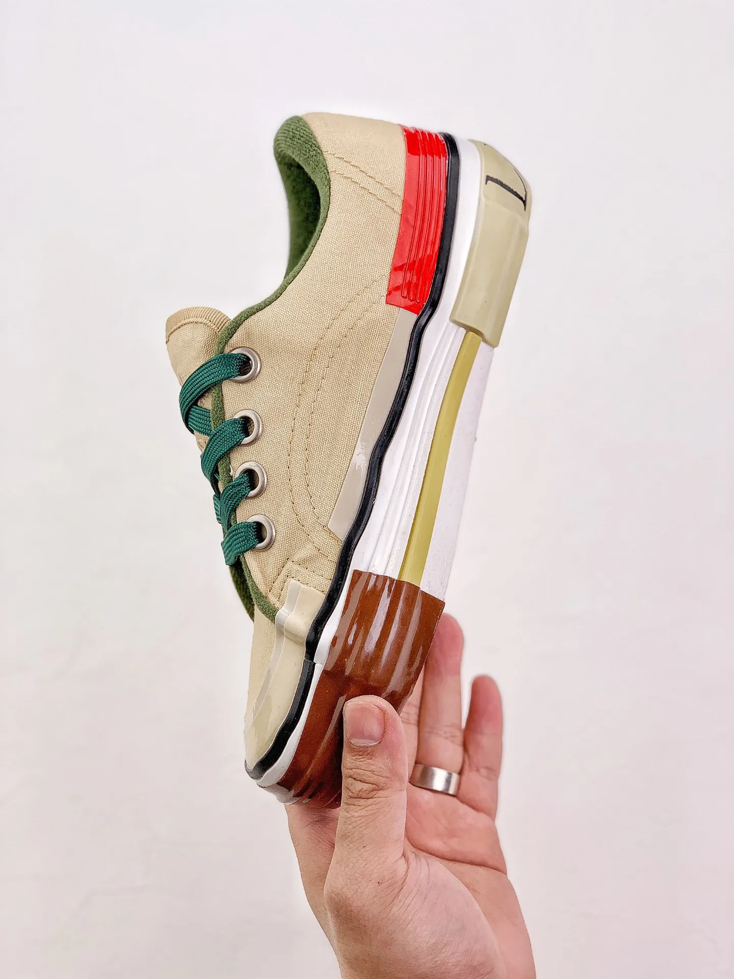 YASSW | Nigel Cabourn x Maison Mihara Yasuhiro Combat Shoe Green Replica