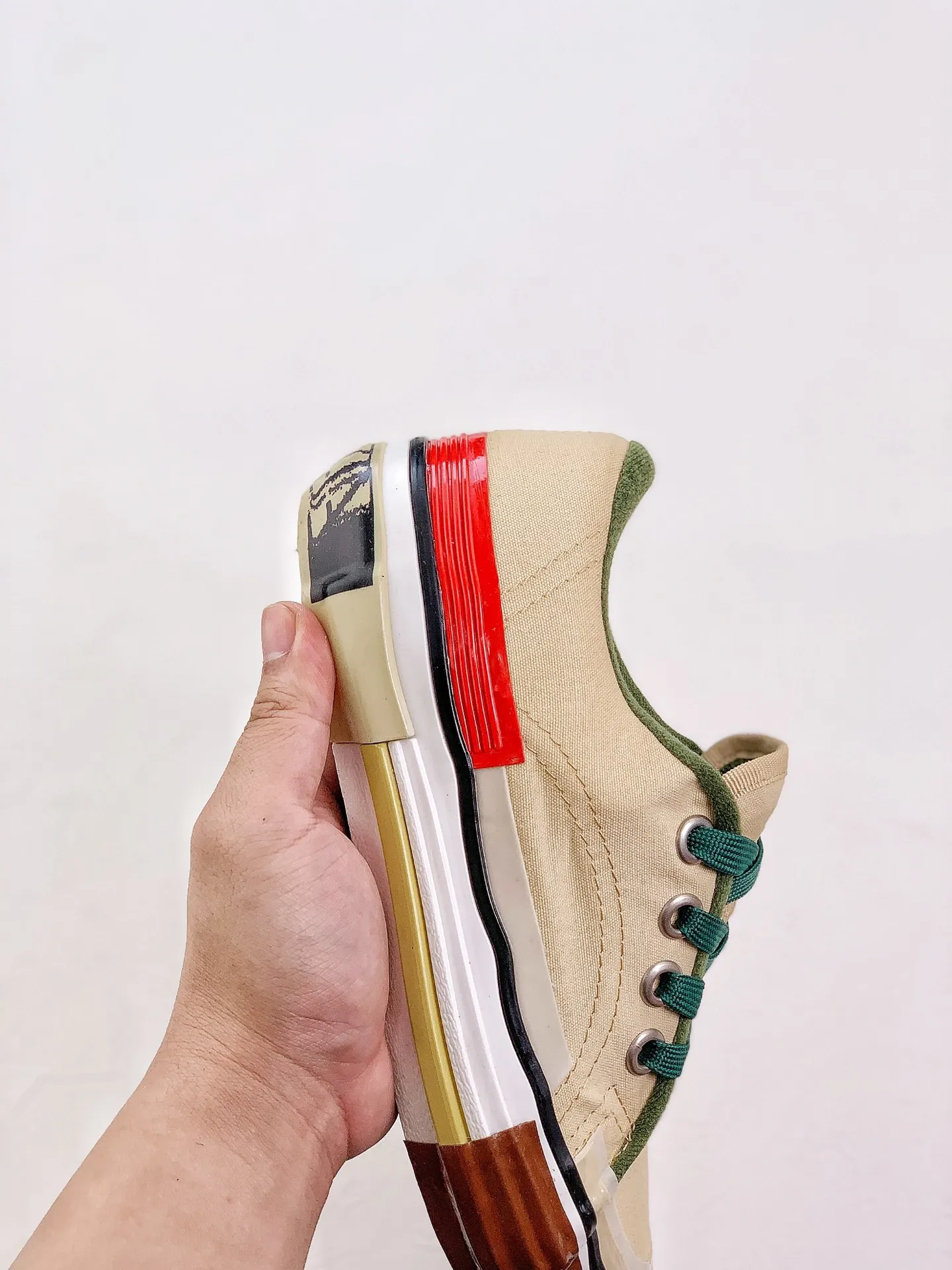 YASSW | Nigel Cabourn x Maison Mihara Yasuhiro Combat Shoe Green Replica