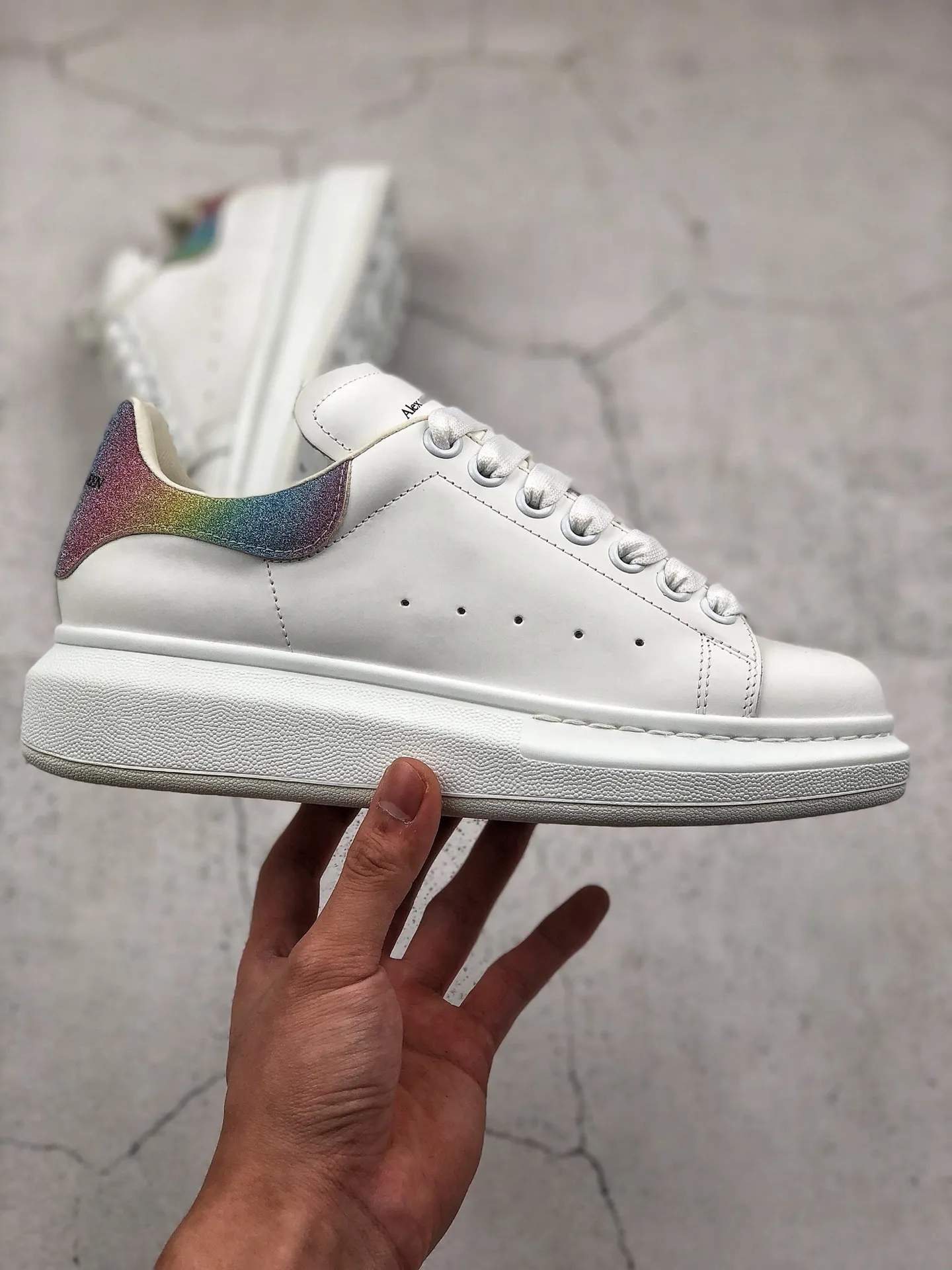 YASSW | Replica Alexander McQueen Oversized Sneakers – White & Black Review