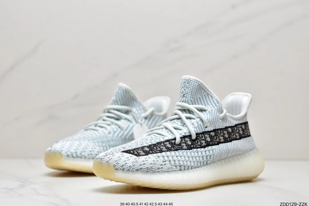 YASSW | High-Quality Replica Adidas Yeezy Boost 350 V2: Tail Light, 3M Static Reflective, Black Zebra, White Sneakers