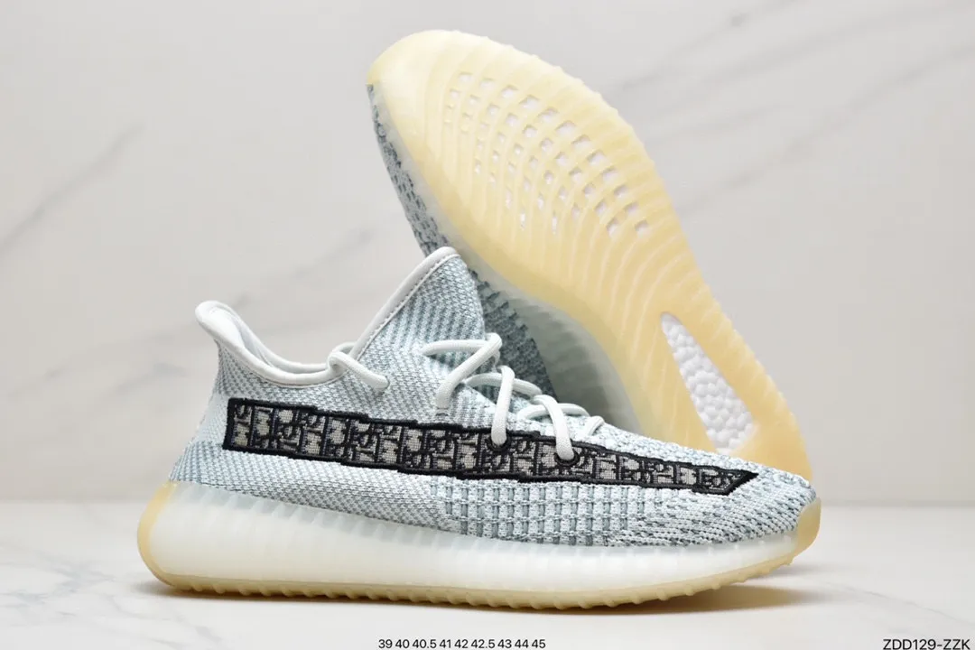 YASSW | High-Quality Replica Adidas Yeezy Boost 350 V2: Tail Light, 3M Static Reflective, Black Zebra, White Sneakers