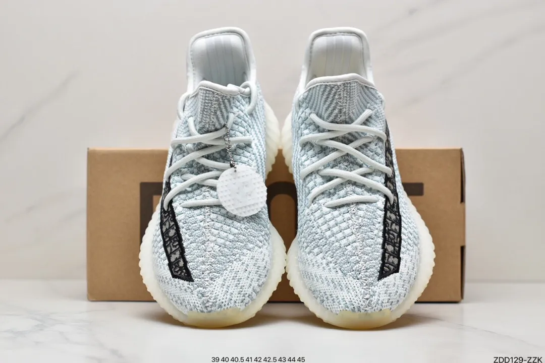 YASSW | High-Quality Replica Adidas Yeezy Boost 350 V2: Tail Light, 3M Static Reflective, Black Zebra, White Sneakers