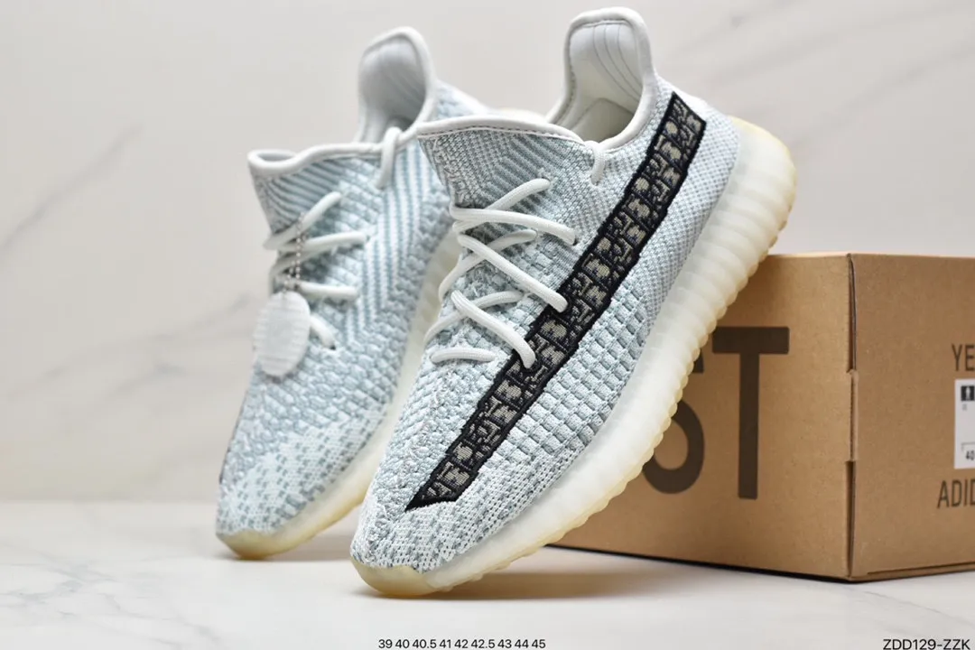 YASSW | High-Quality Replica Adidas Yeezy Boost 350 V2: Tail Light, 3M Static Reflective, Black Zebra, White Sneakers