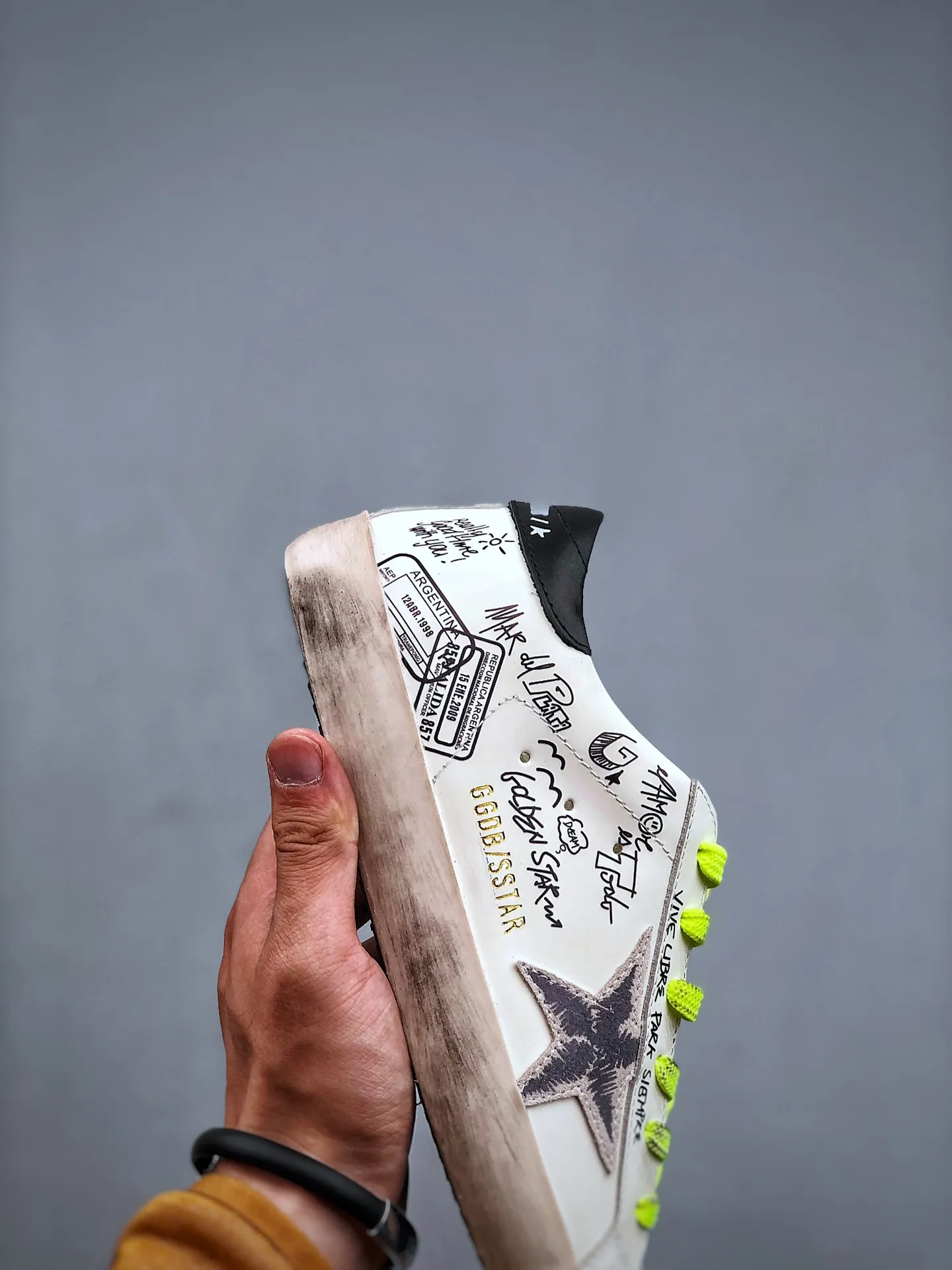 YASSW | Golden Goose Superstar 'Graffiti' Sneakers in White - Authenticity Debate