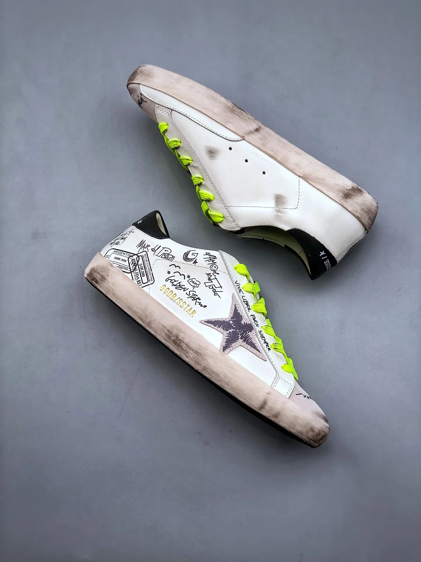 YASSW | Golden Goose Superstar 'Graffiti' Sneakers in White - Authenticity Debate