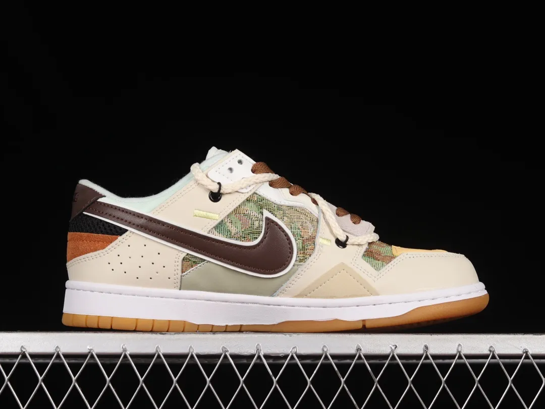 YASSW | Nike SB Dunk Low Scrap Brown Green White BD0500-100 - A Comprehensive Review