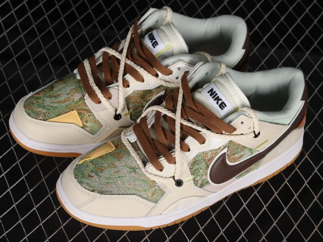 YASSW | Nike SB Dunk Low Scrap Brown Green White BD0500-100 - A Comprehensive Review