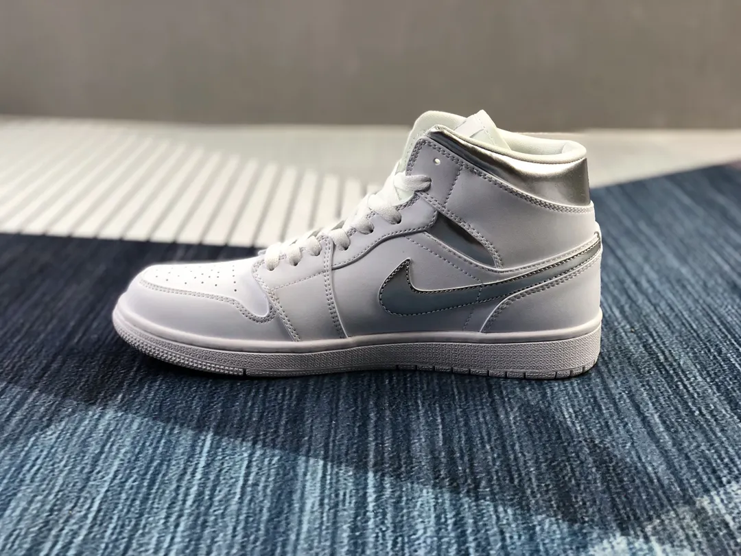 YASSW | Air Jordan 1 Mid White Metallic Silver: A Timeless Icon